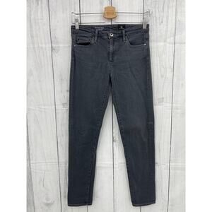 AG Adriano Goldschmied (26x28)R Stevie Slim Straight Ankle Gray Stonewash Jeans
